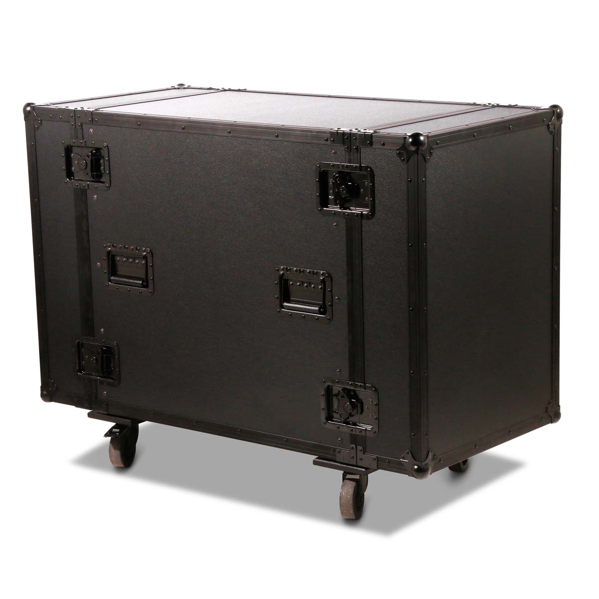 16 HE Heavy IT Shockmount Rack 85 + Rollen *All black*