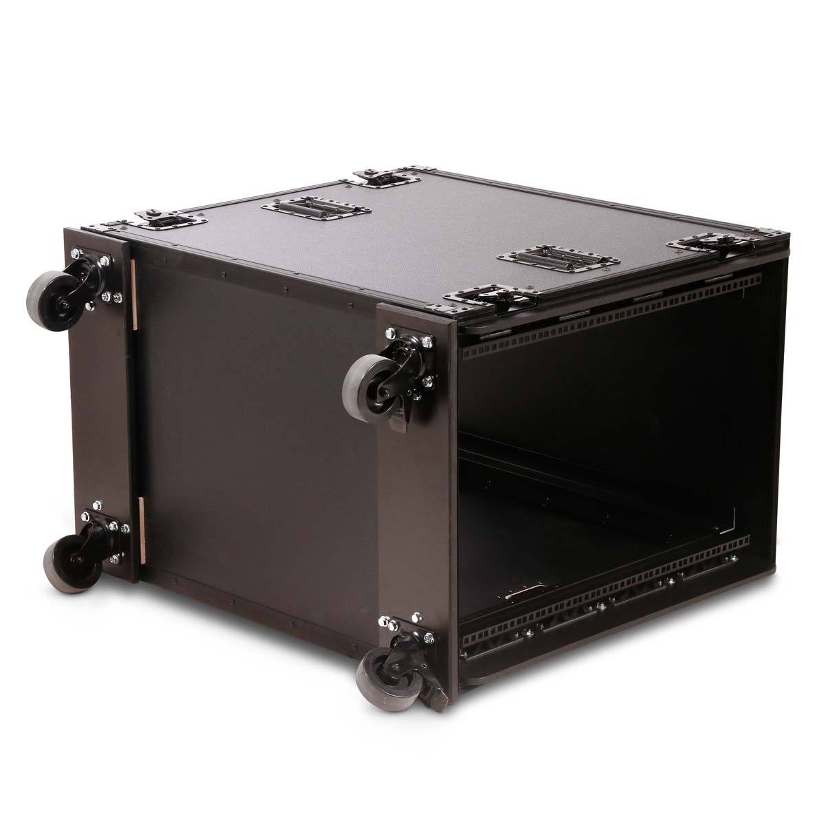 16 HE Heavy IT Shockmount Rack 85 + Rollen *All black*